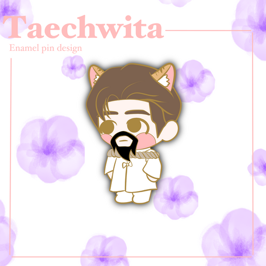 Kim taehyung Layover TAECHWITA ename pin Agust d d-day enamel pin permission to dance kpop ARMY collection pins