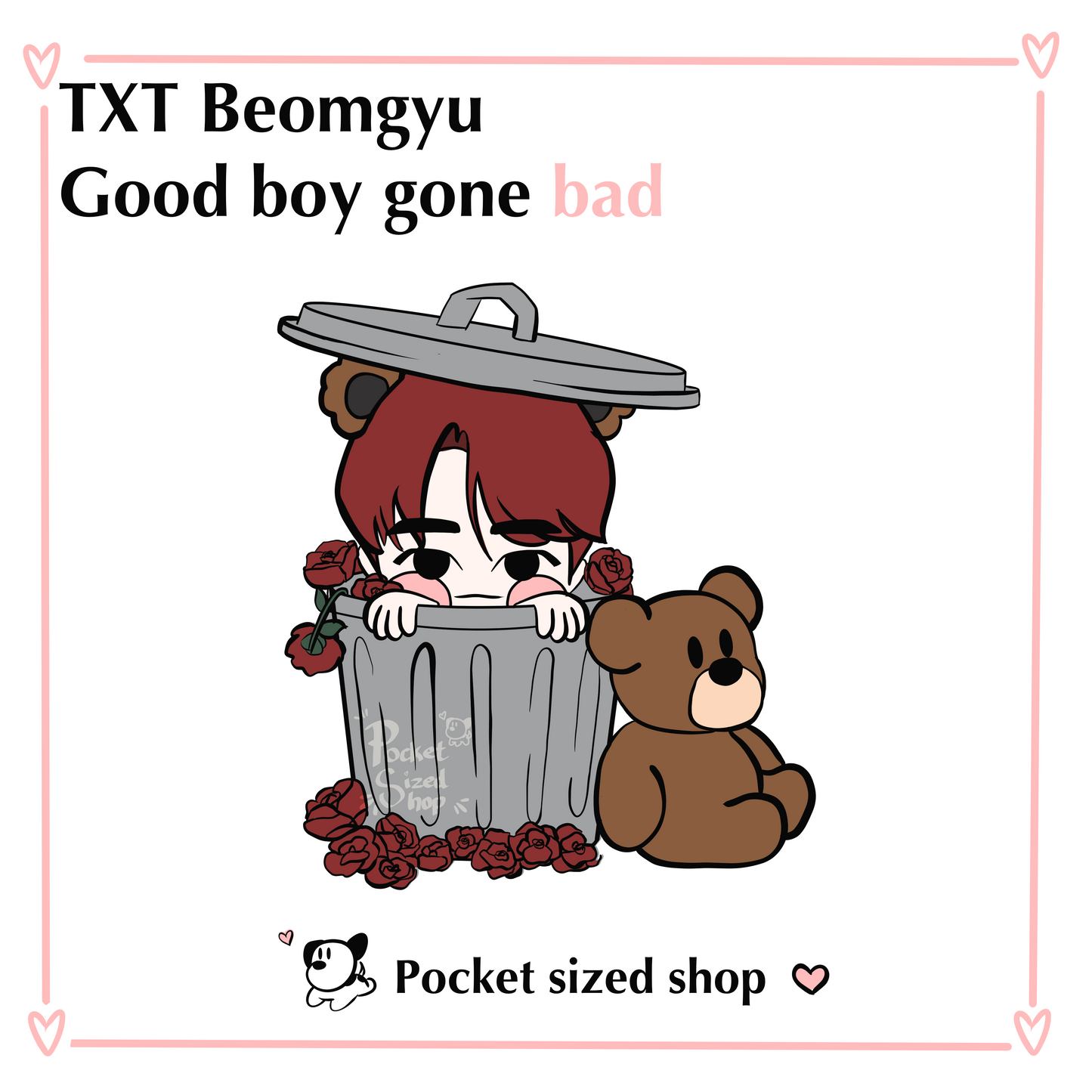 TXT Beomgyu Good Boy gone Bad Enamel Pin