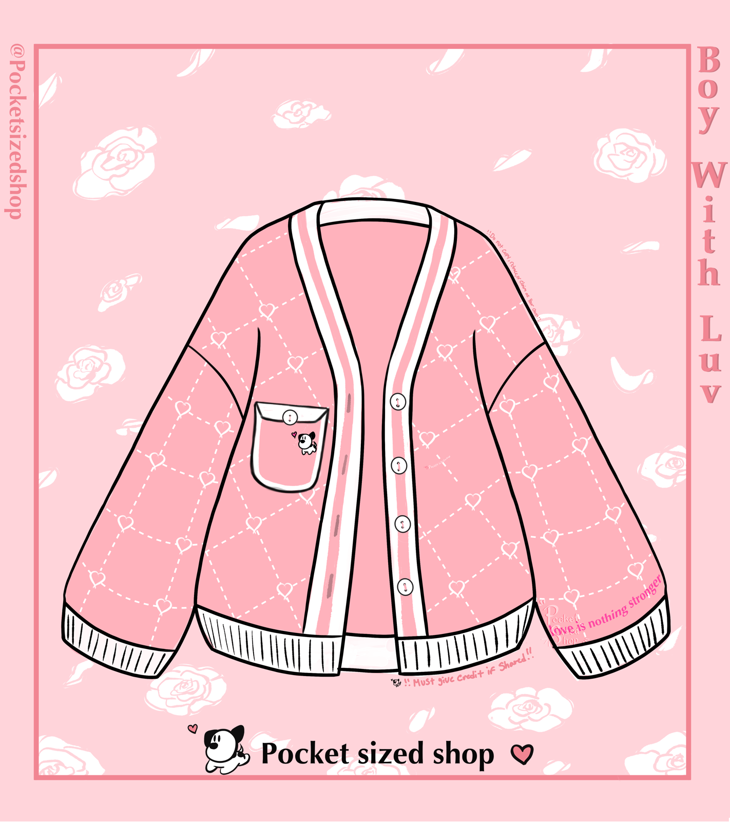 UNISEX BTS BWL [Boy With Luv] Cardigan💞