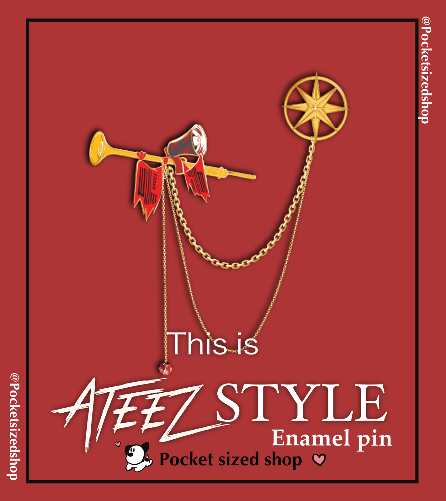 THIS IS ATEEZ STYLE enamel Pin [Restock]