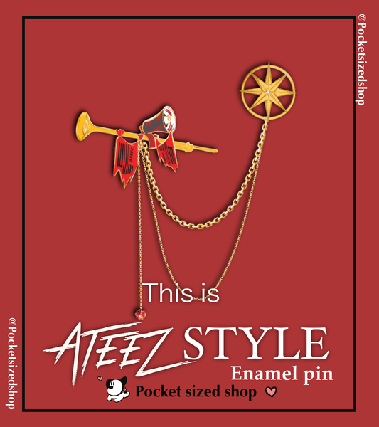 THIS IS ATEEZ STYLE enamel Pin [Restock]